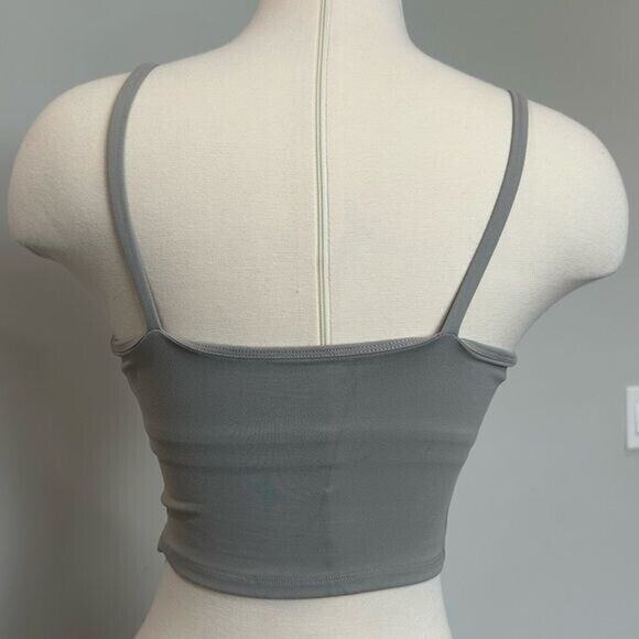 Halara In My Feels Basic Yoga Padded Workout Cropped Tank Top Activewear NWT S - Picture 4 of 9